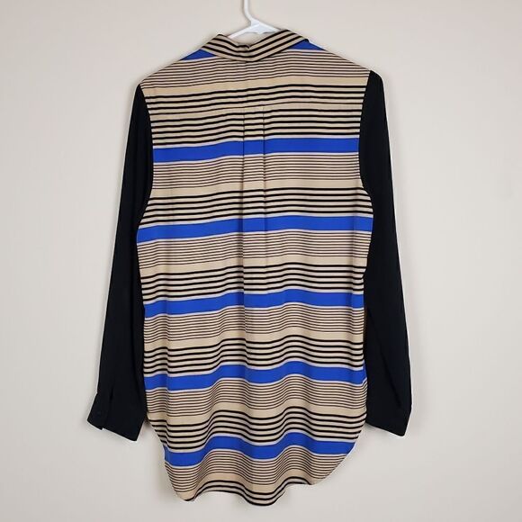 Sea New York Striped Dolman Button-up Blouse Size 8 - Picture 6 of 7
